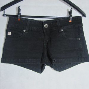 JUSTUSA Black Jeans Short Shorts Stretch Size S